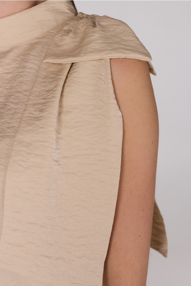 SUE SS25 TOP SQ 387 SLEEVELESS 000130 SAND